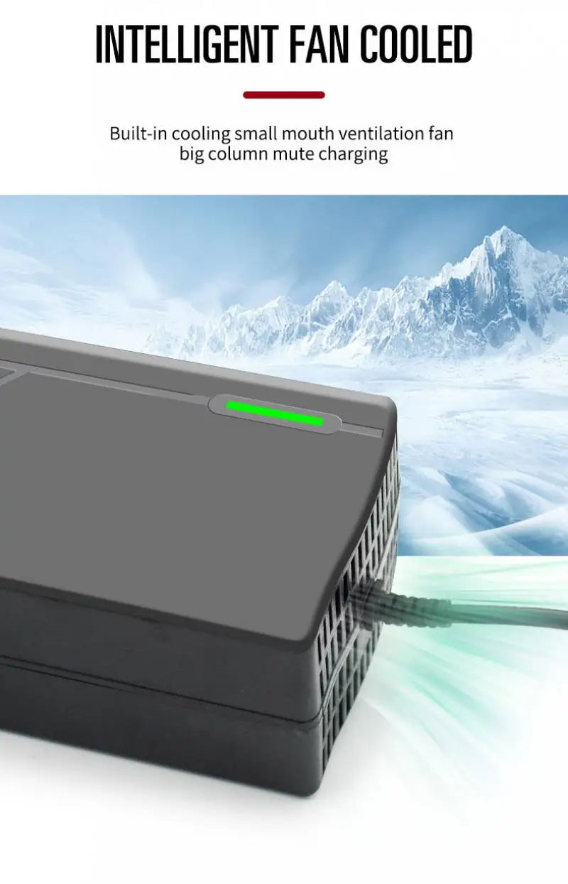 60V 72V 5A Lithium Battery Charger 67.2V 84V 5A Lithium Battery Pack 16S 20S 5A Smart Intelligent Fast Charging Chargers EU Plug