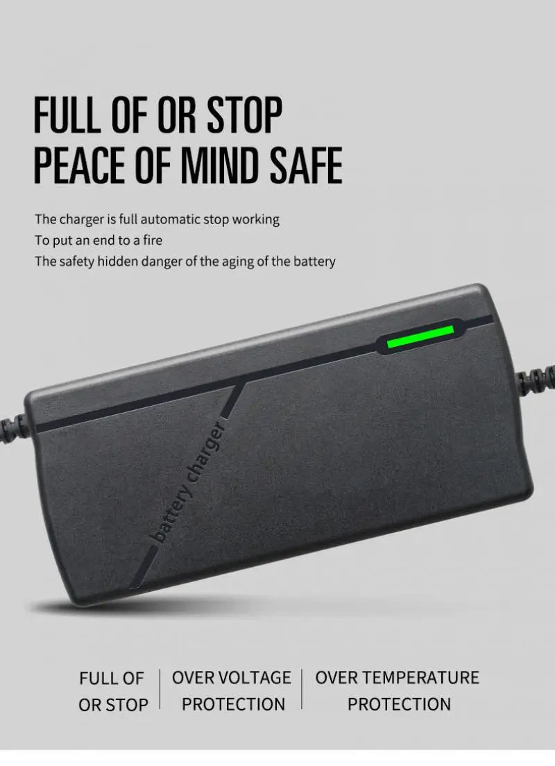 60V 72V 5A Lithium Battery Charger 67.2V 84V 5A Lithium Battery Pack 16S 20S 5A Smart Intelligent Fast Charging Chargers EU Plug