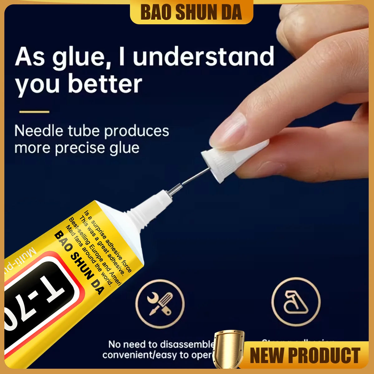 T7000 Upgrade Black Contact Cellphone Tablet Repair Adhesive,Strong Multifunctional liquid Glue T7000 Precision Applicator Glue
