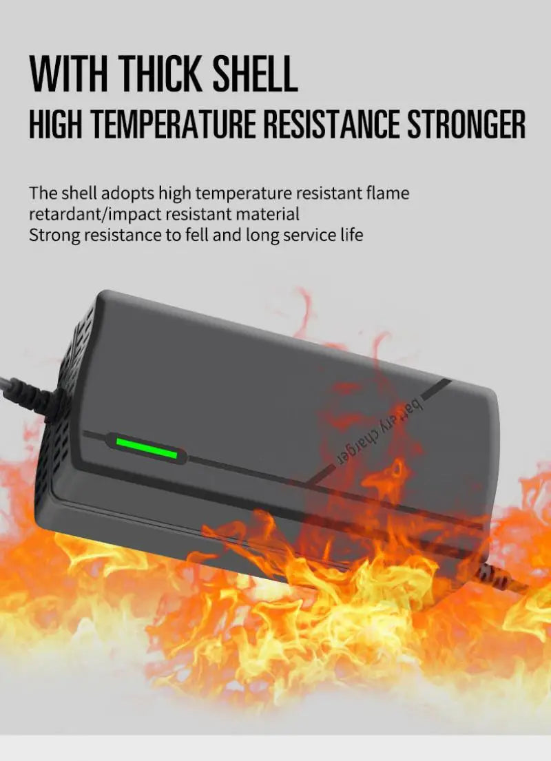60V 72V 5A Lithium Battery Charger 67.2V 84V 5A Lithium Battery Pack 16S 20S 5A Smart Intelligent Fast Charging Chargers EU Plug