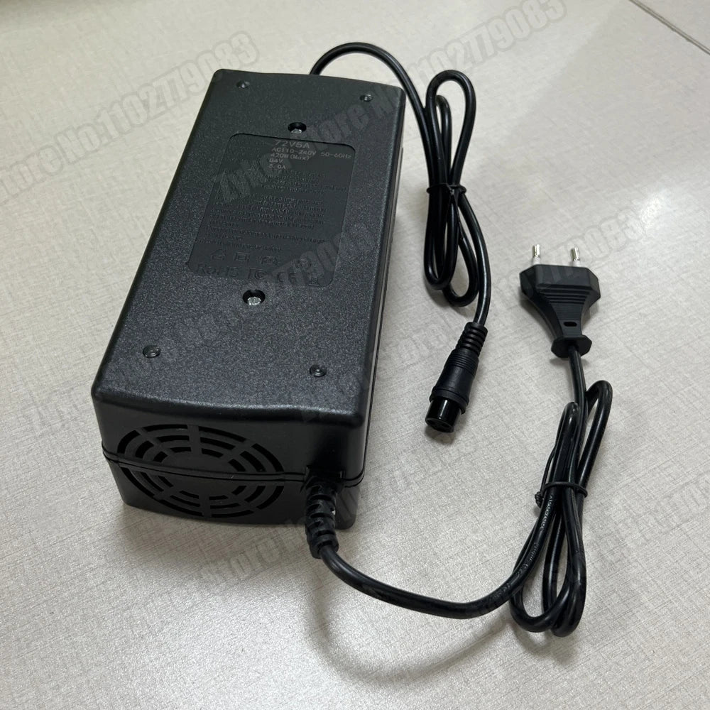 60V 72V 5A Lithium Battery Charger 67.2V 84V 5A Lithium Battery Pack 16S 20S 5A Smart Intelligent Fast Charging Chargers EU Plug