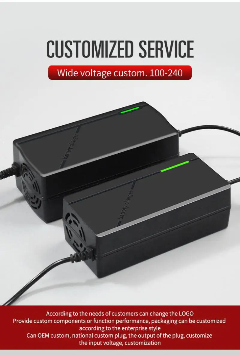 60V 72V 5A Lithium Battery Charger 67.2V 84V 5A Lithium Battery Pack 16S 20S 5A Smart Intelligent Fast Charging Chargers EU Plug