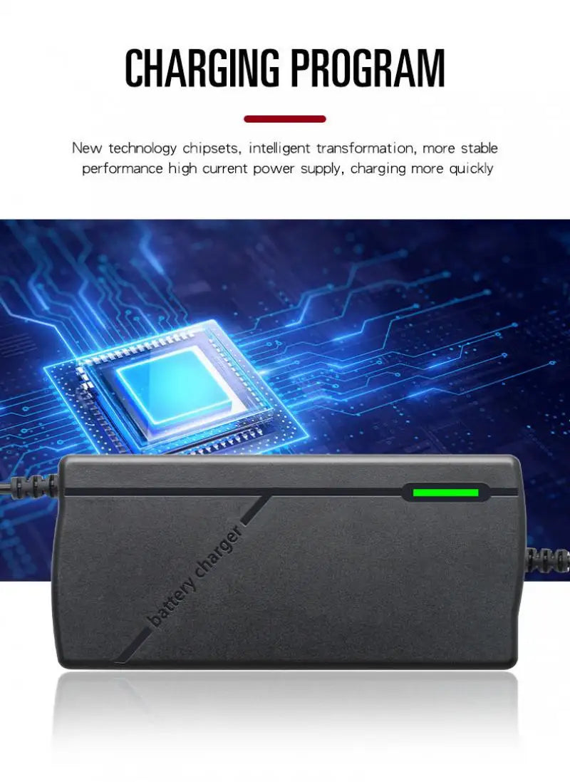 60V 72V 5A Lithium Battery Charger 67.2V 84V 5A Lithium Battery Pack 16S 20S 5A Smart Intelligent Fast Charging Chargers EU Plug